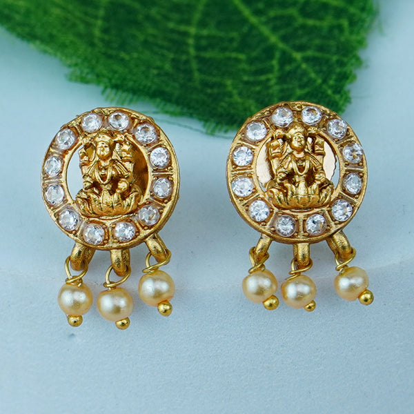 Diksha Collection Gold Plated Dangler Earrings