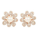 Etnico Rose Gold Plated Cubic Zirconia American Diamoand Combo of 2 Studs Earrings For Women/Girls (E2974-75)