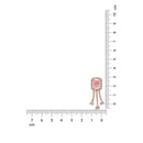 Etnico Valentine's Special Rose Gold Plated Pink CZ & American Diamond Beautiful Studs Earrings for Women /Girls (E3067Pi)