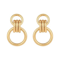 Etnico Latest Stylish Gold Plated Geometric Chunky Dangler Earrings For Women (E3195FL) (Style5)