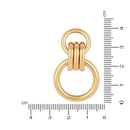 Etnico Latest Stylish Gold Plated Geometric Chunky Dangler Earrings For Women (E3195FL) (Style5)