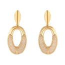 Etnico Latest Trendy Stylish Gold Plated Geometric Twist Chunky Stud Earrings for Women and Girls (Style 3)