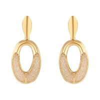 Etnico Latest Trendy Stylish Gold Plated Geometric Twist Chunky Stud Earrings for Women and Girls (Style 3)