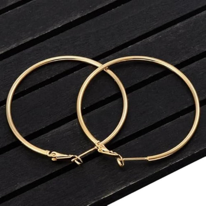 Etnico Stylish Latest Fashion Hoop Earrings For Women (E3218) (Gold)