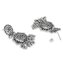 Etnico Womens Navratri Ethnic Silver Oxidised Afghani Style Trending Earrings