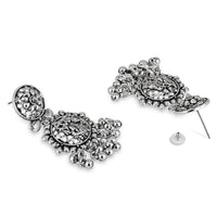 Etnico Womens Navratri Ethnic Silver Oxidised Afghani Style Trending Earrings