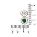 Etnico Gold Plated Latest Fashion Stylish Contemporary Stud Drop Earring For Women (E3239G)