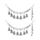 Etnico Traditional Ethnic Ghungroo Jhumka Hair Chain/Earchain For Women