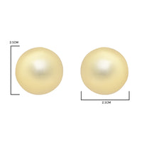 Etnico Gold Plated Half Circle Fashion Stylish Lightweight Chunky Stud Earrings For Women