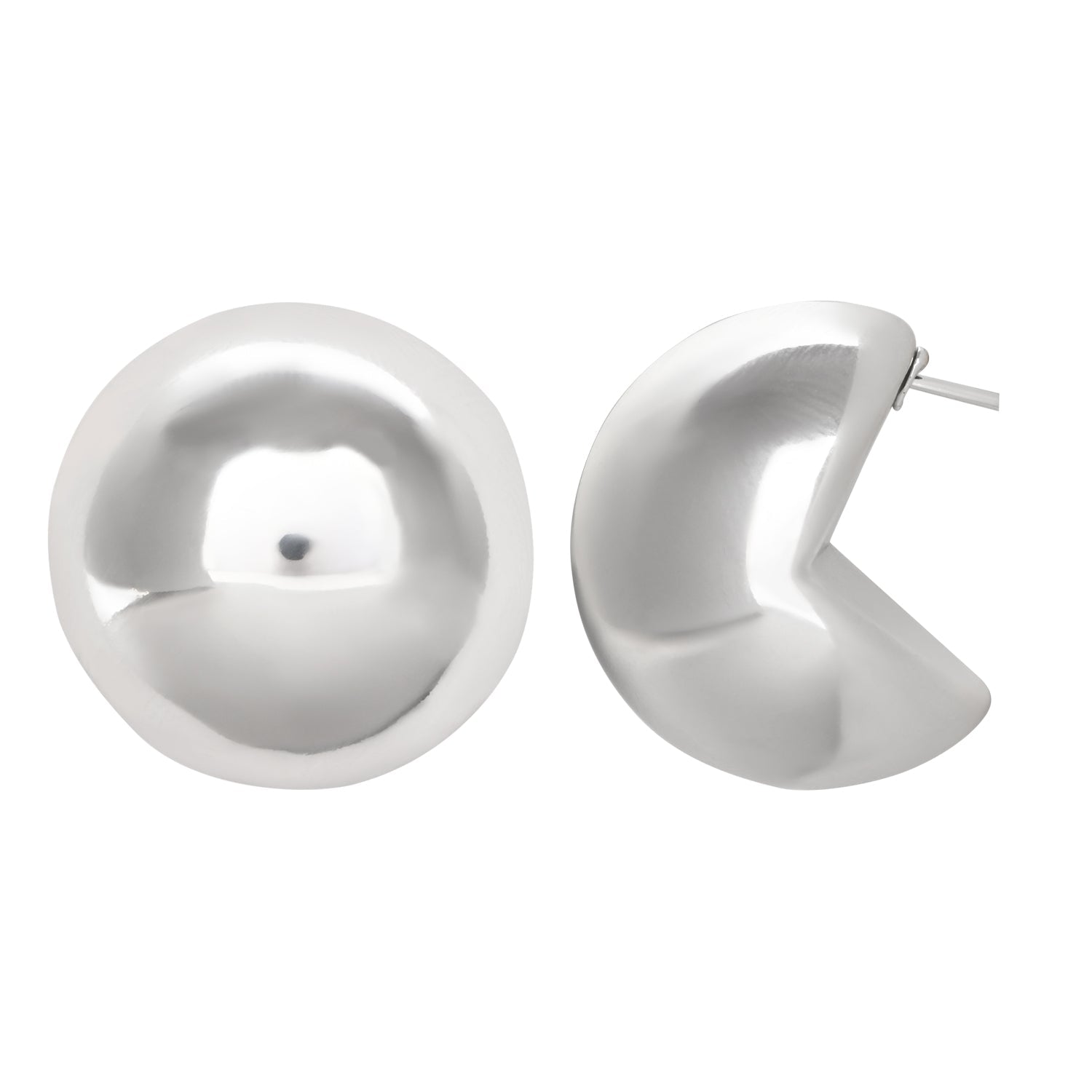 Etnico Half Circle Fashion Stylish Lightweight Chunky Stud Earrings For Woman