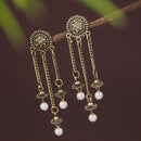 Etnico Traditional Lightweight Multi Layered Dangle Jhumka Earrings For Women 