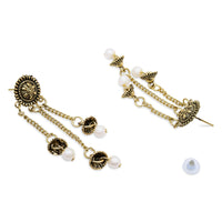 Etnico Traditional Lightweight Multi Layered Dangle Jhumka Earrings For Women