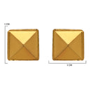 Etnico Gold Plated 3 different Design Lightweight Studs Earrings Combo For Women