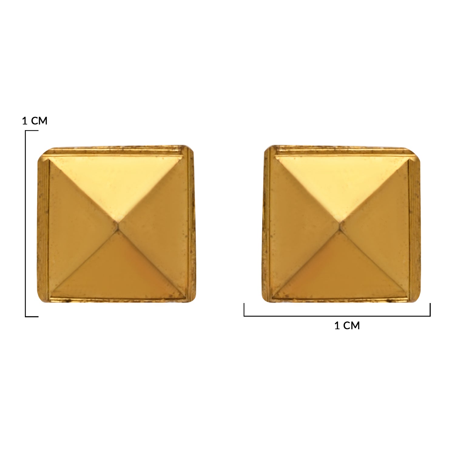 Etnico Gold Plated 3 different Design Lightweight Studs Earrings Combo For Women