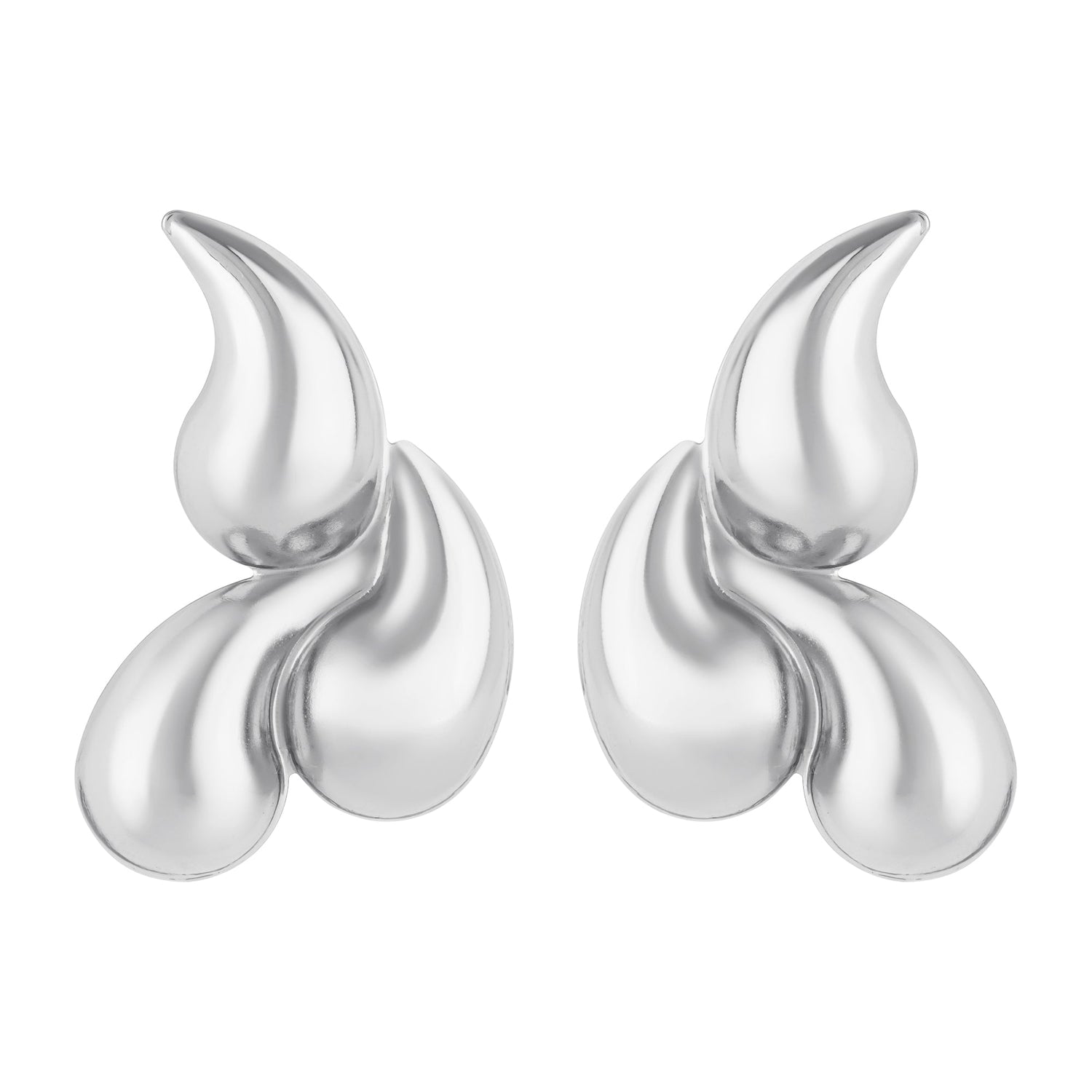 Etnico Fashion Latest Stylish Trendy Lightweight Dangle Earrings For Women (Silver)