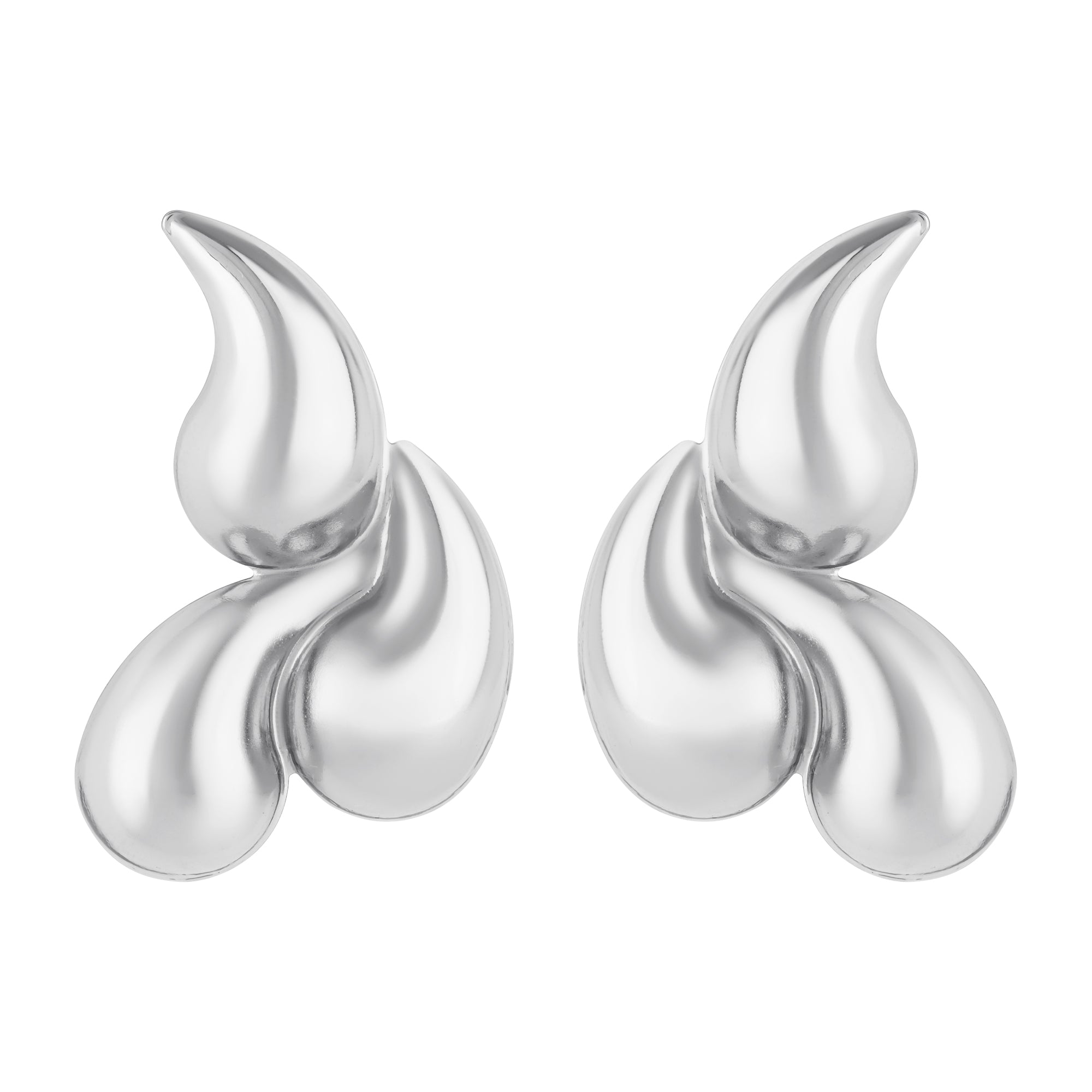 Etnico Fashion Latest Stylish Trendy Lightweight Dangle Earrings For Women (Silver)
