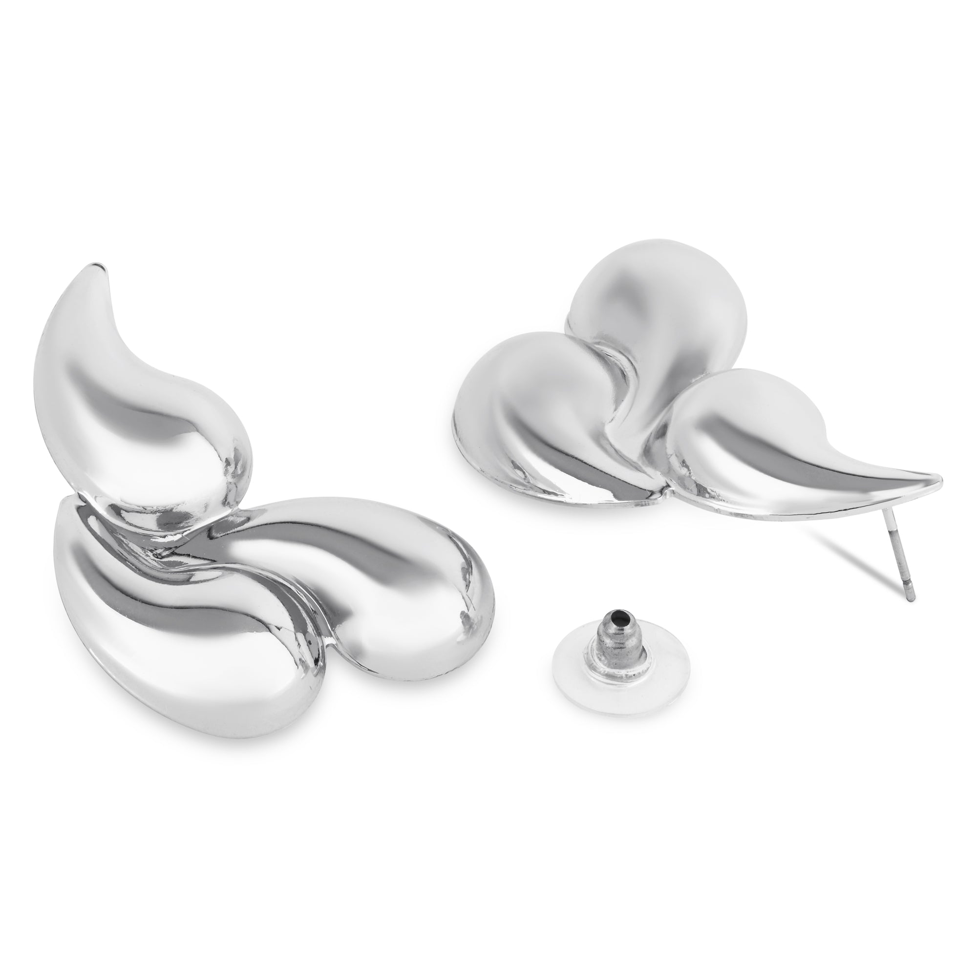 Etnico Fashion Latest Stylish Trendy Lightweight Dangle Earrings For Women (Silver)