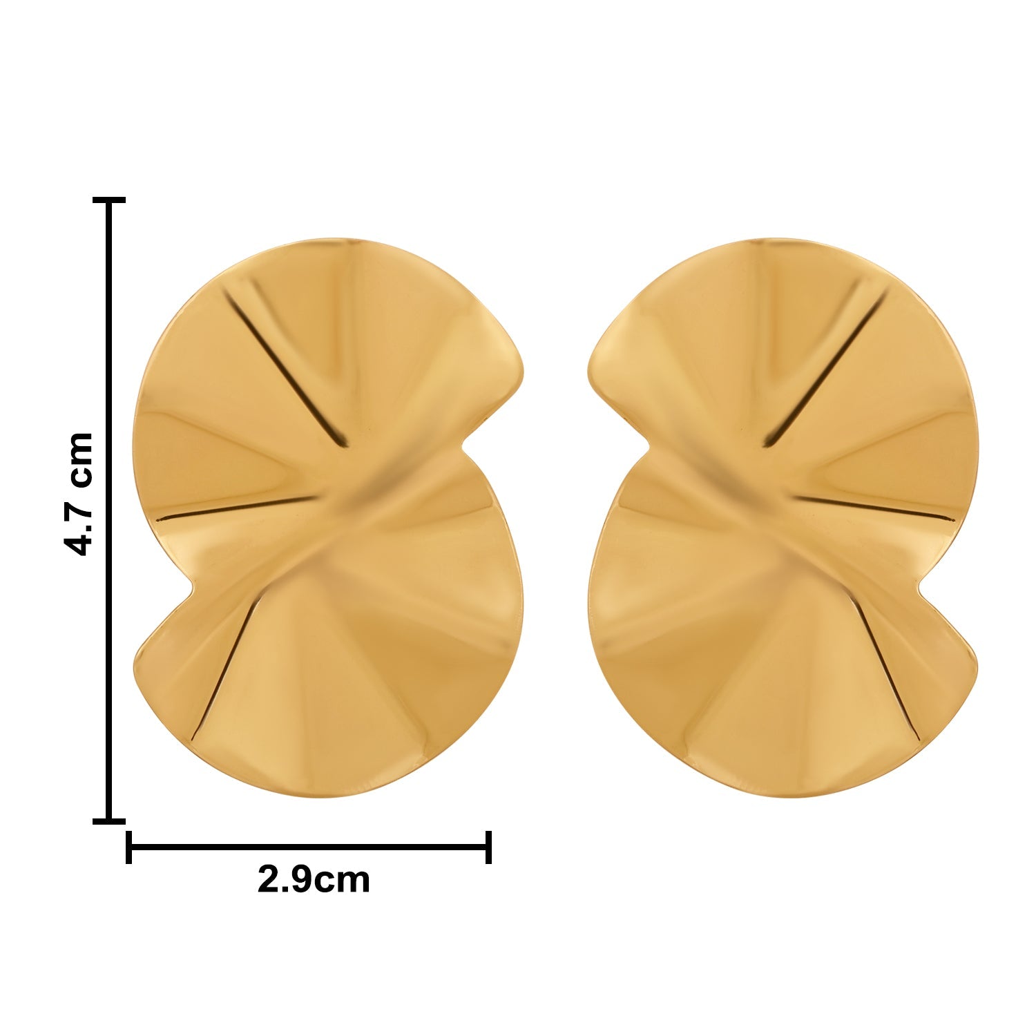 Etnico Fashion Latest Stylish Trendy Lightweight Dangle Earrings For Women (Gold)