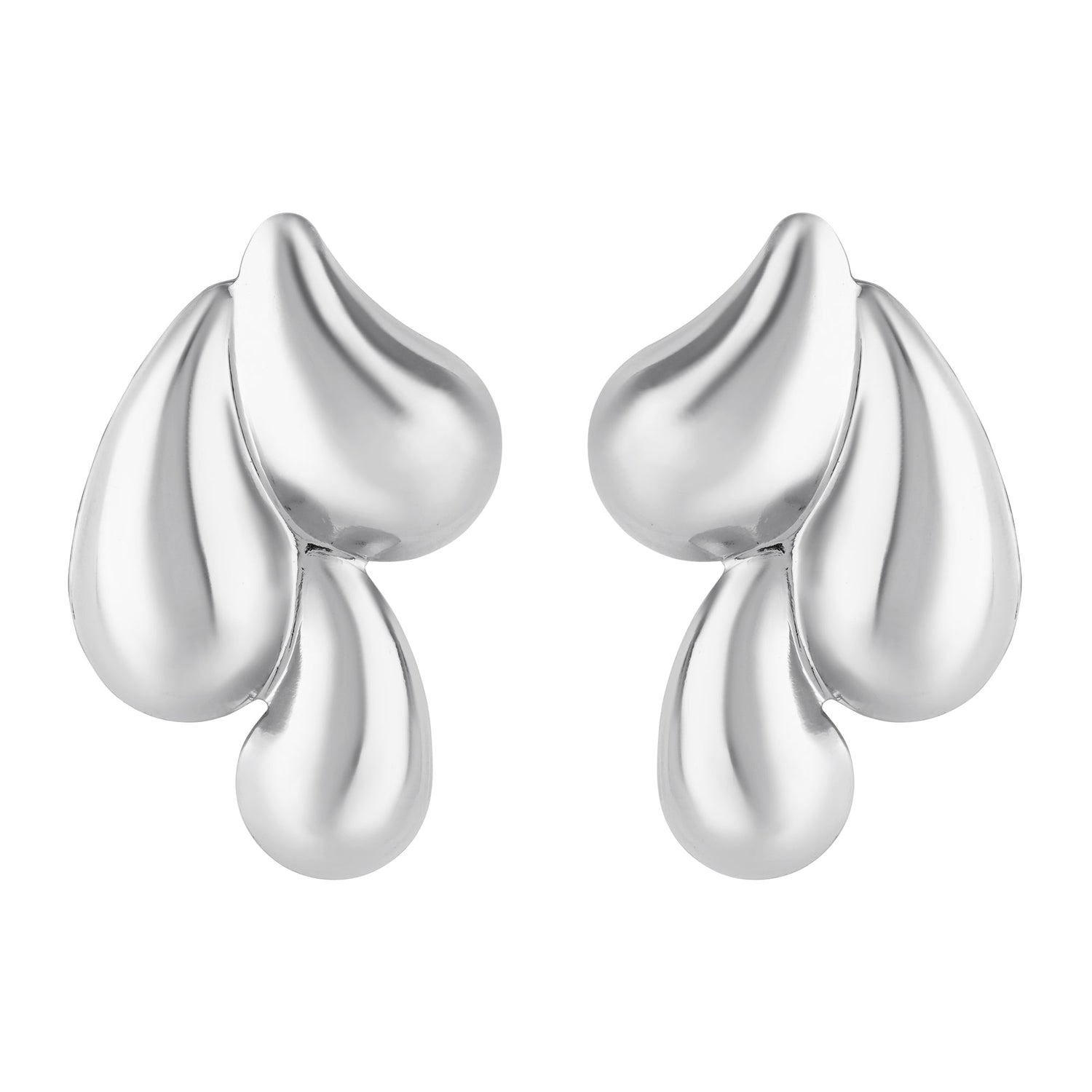 Etnico Fashion Latest Stylish Trendy Lightweight Dangle Earrings For Women (Silver)