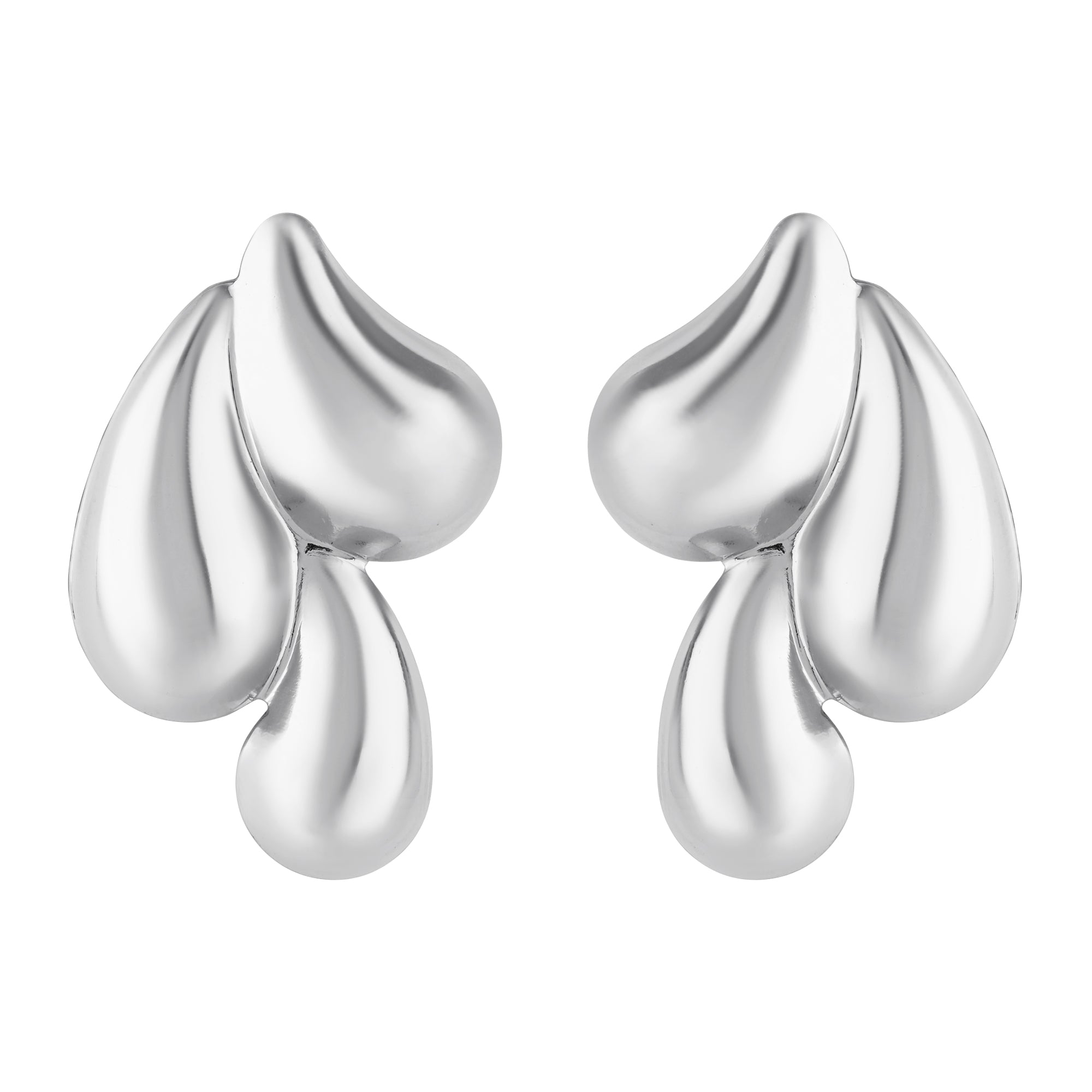 Etnico Fashion Latest Stylish Trendy Lightweight Dangle Earrings For Women (Silver)