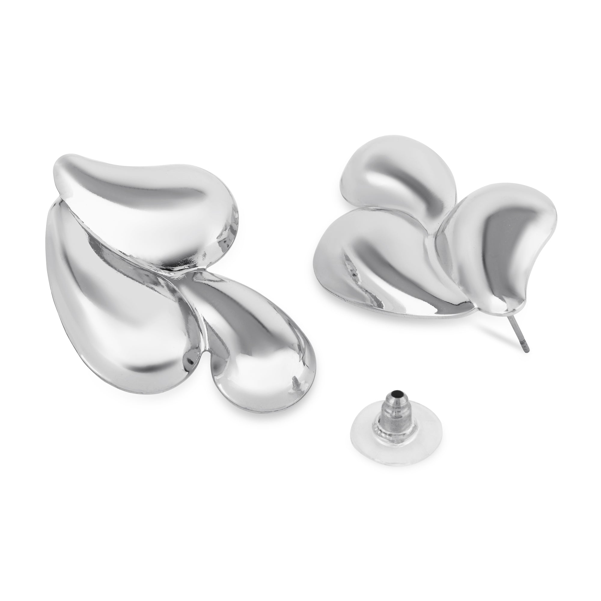 Etnico Fashion Latest Stylish Trendy Lightweight Dangle Earrings For Women (Silver)