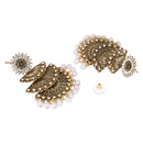 Etnico Gold Plated Kundan Traditional Designer chandbalis Earrings for Women
