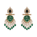 Etnico Traditional Kundan & Pearl Style Dangle Earrings For Women