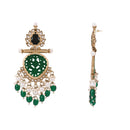 Etnico Traditional Kundan & Pearl Style Dangle Earrings For Women