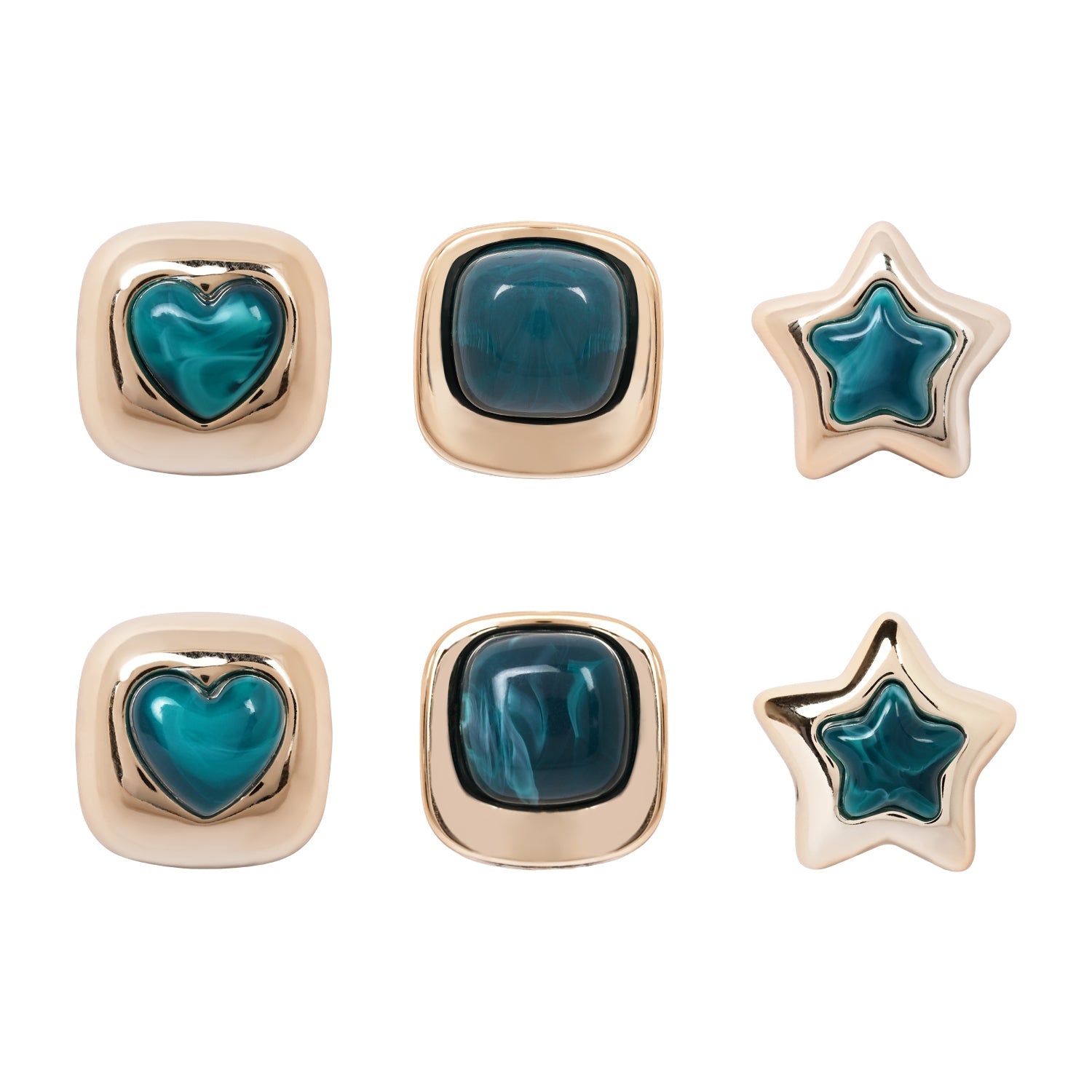 Etnico Fashion Latest Stylish Trendy Lightweight Modern Stud Earrings Combo Set for Women (Montana)