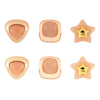 Etnico Fashion Latest Stylish Trendy Lightweight Modern Stud Earrings Combo Set for Women (Peach)