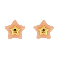 Etnico Fashion Latest Stylish Trendy Lightweight Modern Stud Earrings Combo Set for Women (Peach)