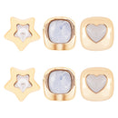 Etnico Fashion Latest Stylish Trendy Lightweight Modern Stud Earrings Combo Set for Women (Skyblue)