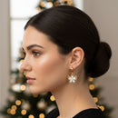 Etnico Gold Plated Fashion Stylish 3-Pair Drop Earrings Set for Women
