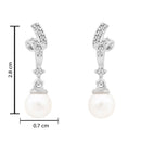 Etnico Silver Plated Special Fashion Cubic Zirconia American diamond Stud Earrings For Women