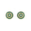 Etnico Gold Plated Traditional Kundan & Pearl Studded Earrings For Women/Girls (E7210G)