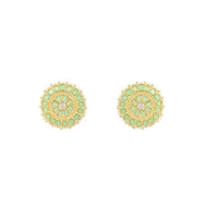 Etnico Gold Plated Traditional Kundan & Pearl Studded Earrings For Women/Girls (E7210Min)