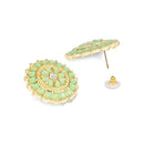 Etnico Gold Plated Traditional Kundan & Pearl Studded Earrings For Women/Girls (E7210Min)