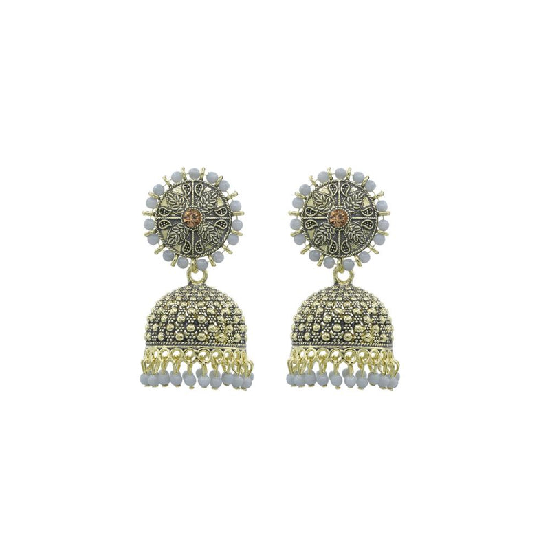 Asmitta Gold Plated Jhumki Earrings