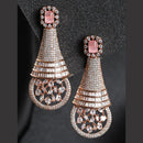 Sian Rose Gold Plated American Diamond Dangler Earrings