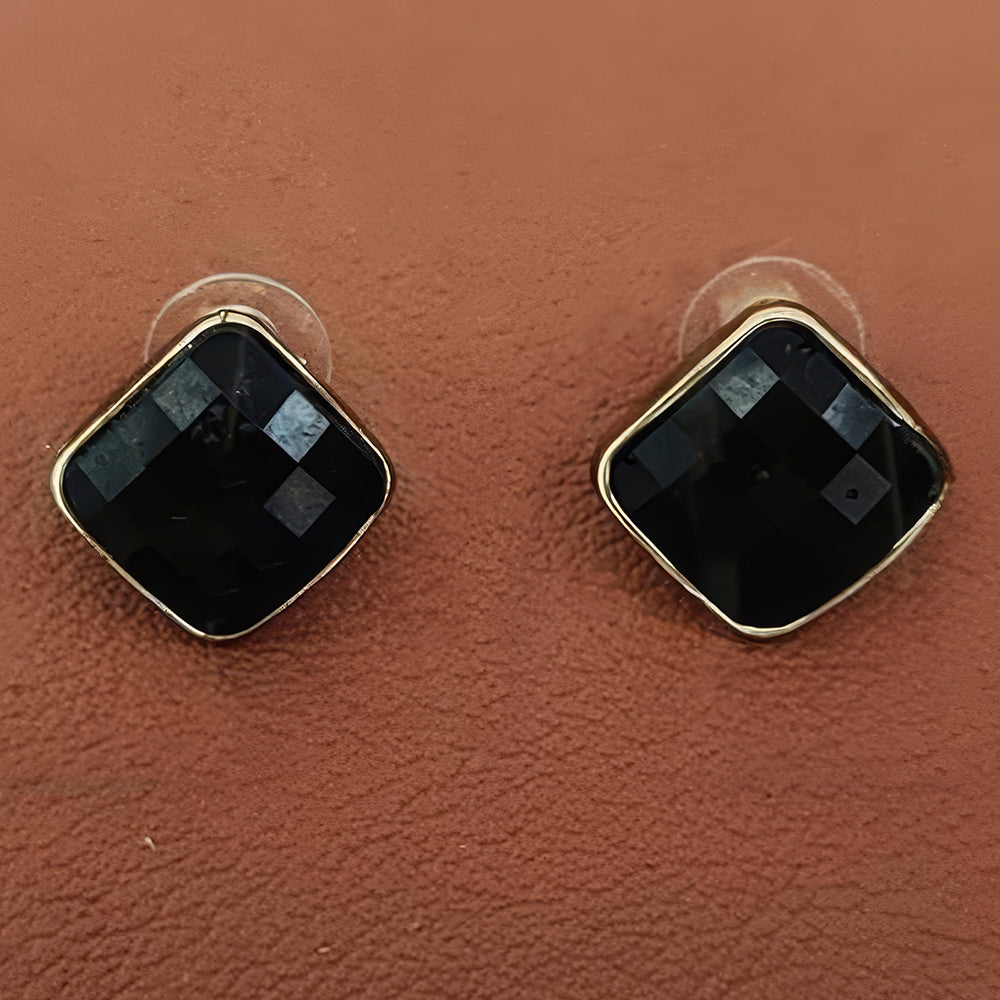 JS Fashion Royal Crystal Stone Stud Earrings for Women