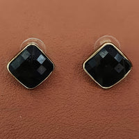 JS Fashion Royal Crystal Stone Stud Earrings for Women