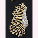 Js Fashion Designer Austrian Stone Stud Earrings