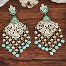 JS Fashion Royal Kundan Stone And Beads Meenakari Dangler Earrings
