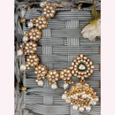 Js Fashion Royal Kundan Stone Pearl And Beads Jhumki Earrings for Women