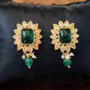 JS Fashion Royal Crystal Stone And Beads Dangler Earrings