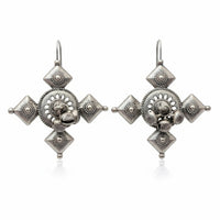 Js Fashion Designer Oxidised Plated Dangler Earrings
