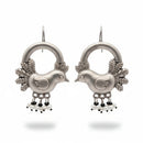Js Fashion Designer Oxidised Plated Pearl Dangler Earrings