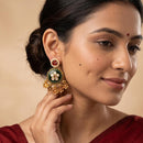 Js Fashion  Design Rajwadi Polish Fancy Style Earrings