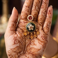 Js Fashion  Design Rajwadi Polish Fancy Style Earrings