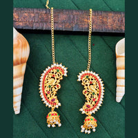 Js Fashion  Traditional Temple Design Long Earrings for Women